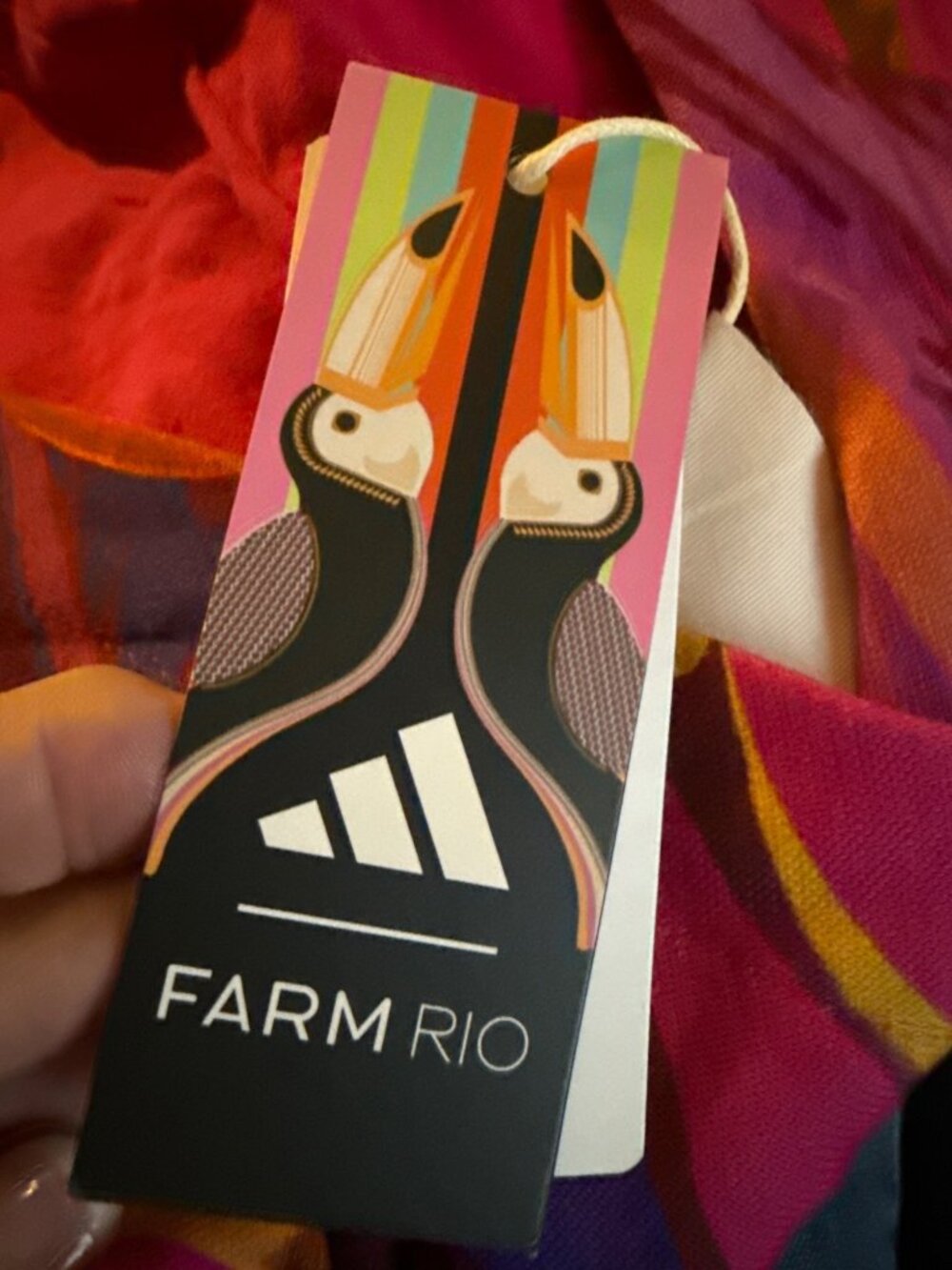 Women's Adidas X Farm Rio Training Hoodie Women's Size Small Pink Floral New NWT - Picture 4 of 4